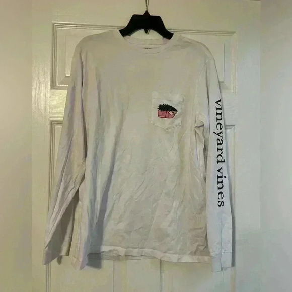 Vineyard Vines Christmas tree long sleeve shirt size M - Picture 3 of 4